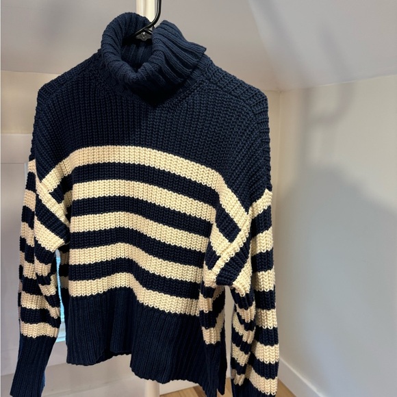 Madewell striped turtleneck sweater, size XS - Picture 1 of 5